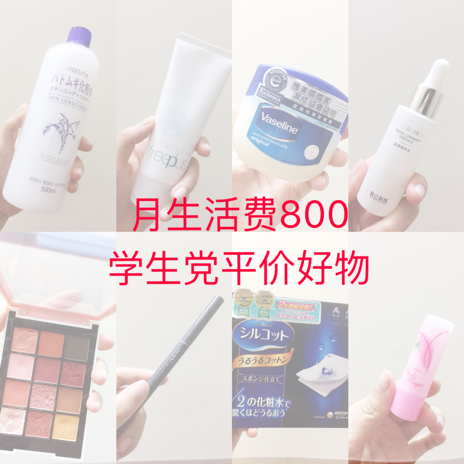 月生活费一千女孩平价好物,月生活费1000元女生化妆品