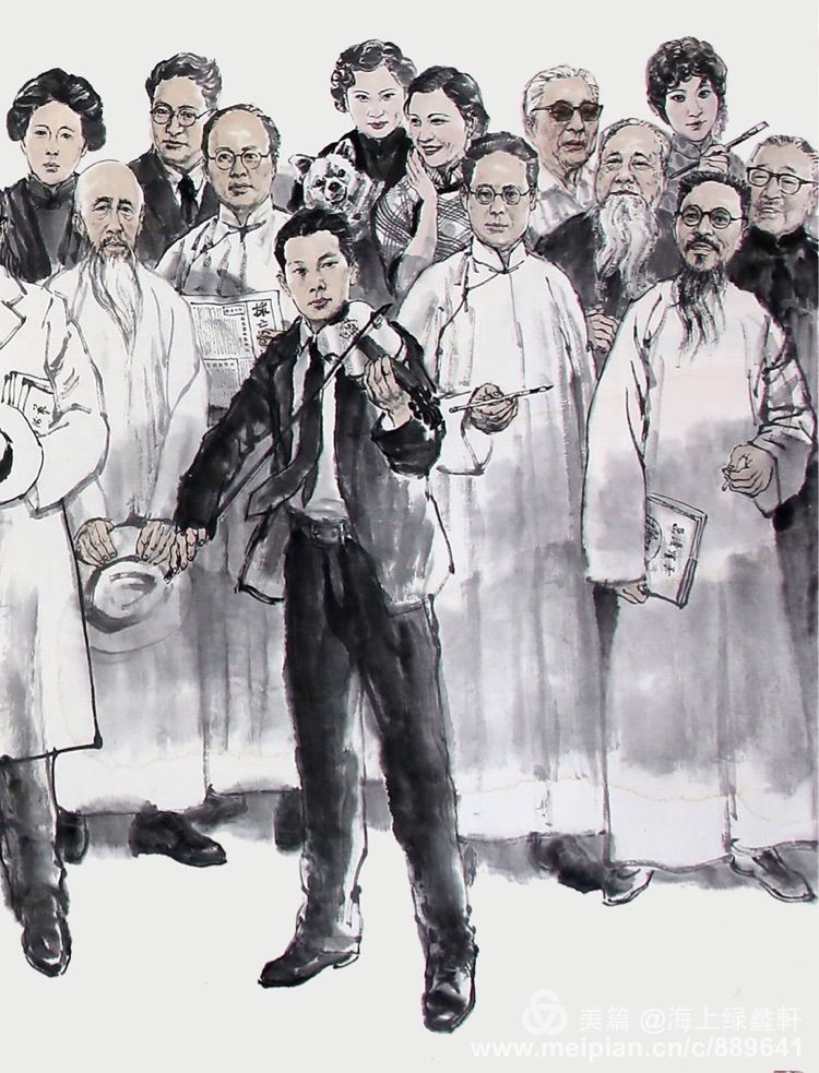 虹口名人｜奚文渊4米巨制文化大家「秋晗德国精品淘奖你上头条」