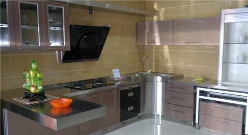 不锈钢橱柜用多厚不锈钢,百能不锈钢橱柜家装