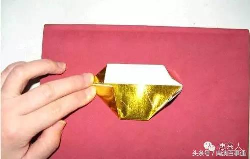 潮汕中秋拜月娘折纸简单教程,潮汕拜月娘折元宝莲花