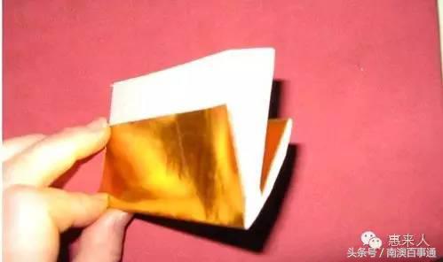 潮汕中秋拜月娘折纸简单教程,潮汕拜月娘折元宝莲花