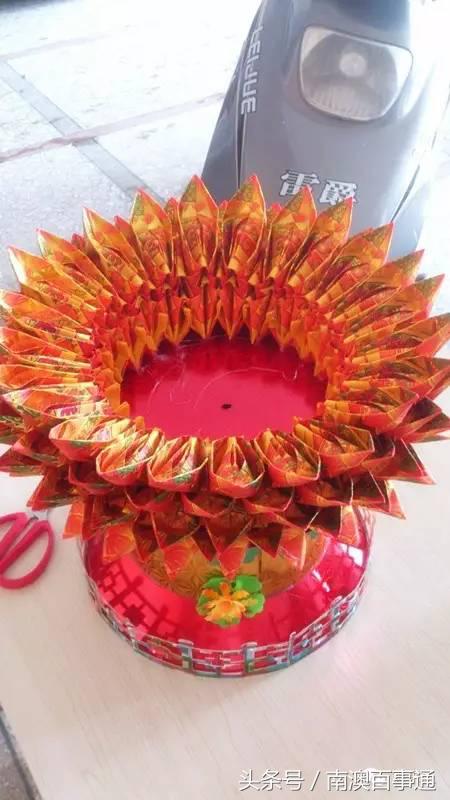 潮汕中秋拜月娘折纸简单教程,潮汕拜月娘折元宝莲花