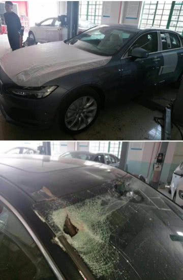 偶遇6台奔驰运损车,沃尔沃s90事故修复二手车出售