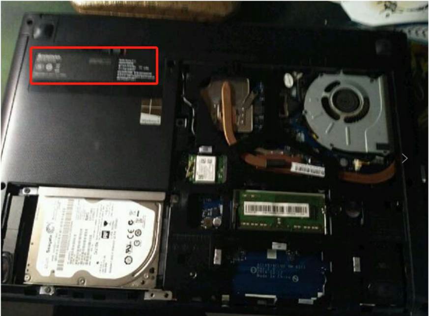 联想笔记本电脑G400电池,联想笔记本电脑的电池在哪个部位