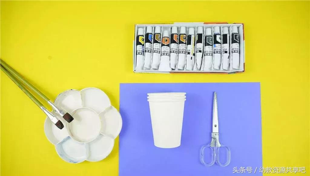 幼儿园儿童手工制作国庆节的图片,利用废品制作国庆节的手工三轮车