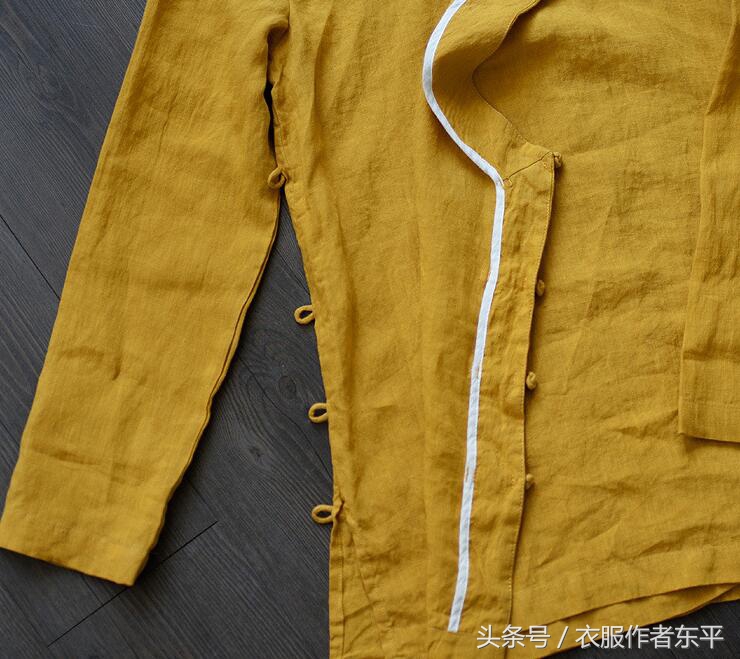 中式复古盘扣上衣中长款,改良中国风中式盘扣上衣