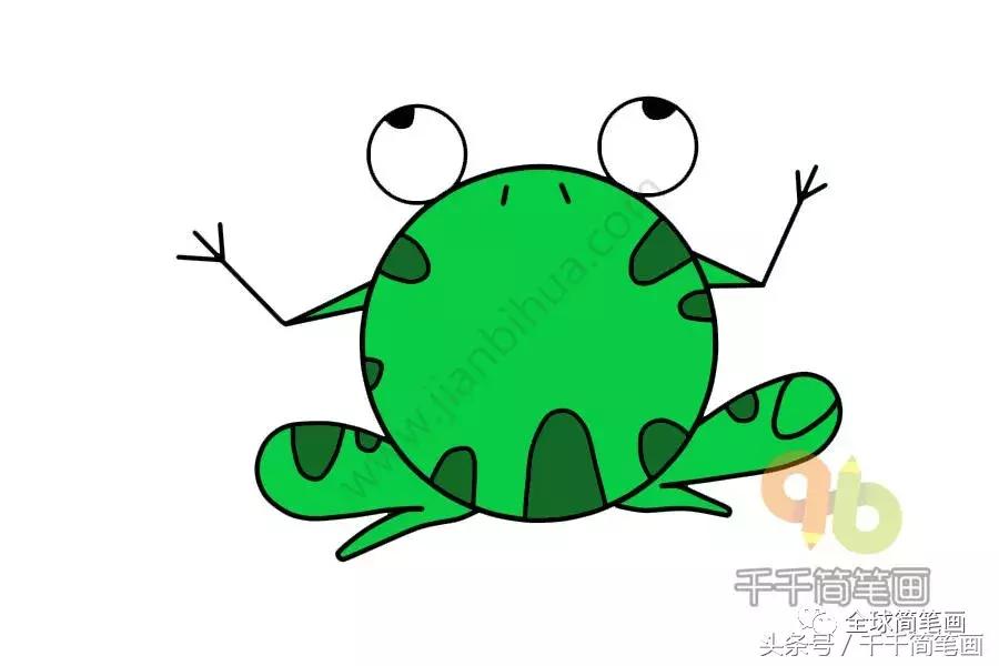 画画教学简笔画圆形的动物,圆形动物小乌龟简笔画