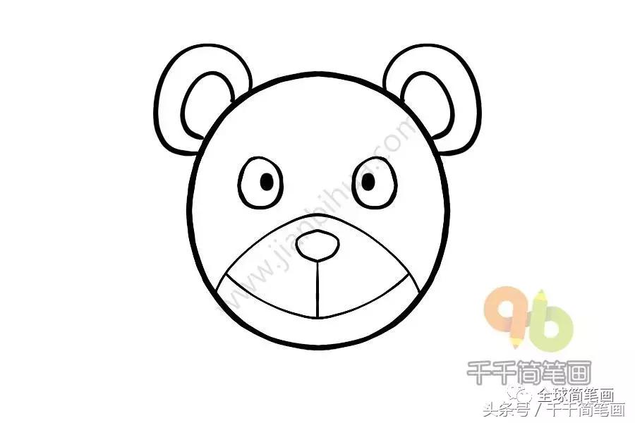 画画教学简笔画圆形的动物,圆形动物小乌龟简笔画