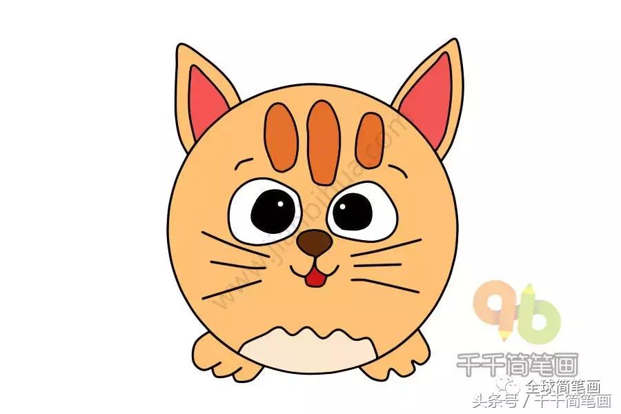 画画教学简笔画圆形的动物,圆形动物小乌龟简笔画