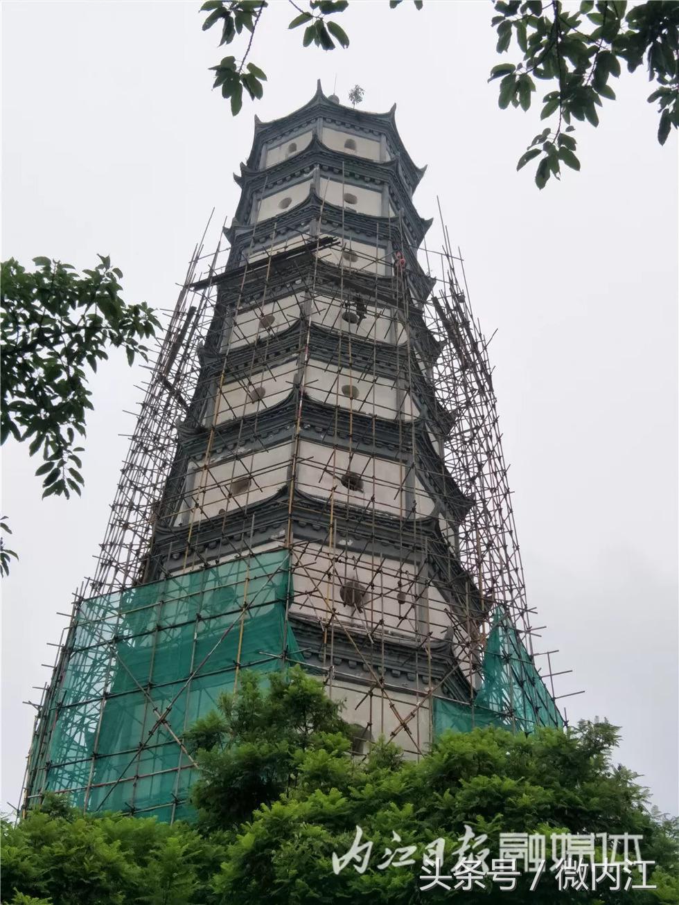 内江明珠塔,内江塔山千年宝塔