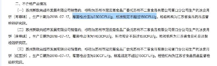 月饼质量不合格的有哪些,月饼常见的质量问题