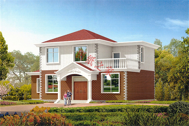 50套农村两层别墅效果图,十款经典农村二层半别墅效果图