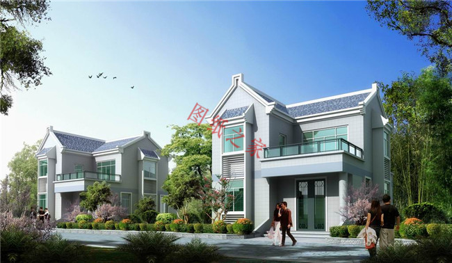 50套农村两层别墅效果图,十款经典农村二层半别墅效果图