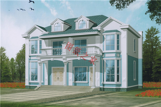 50套农村两层别墅效果图,十款经典农村二层半别墅效果图