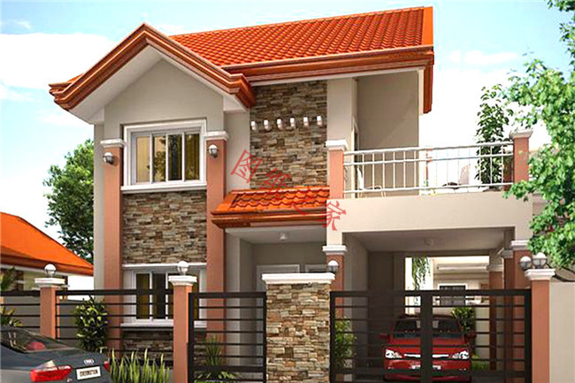 50套农村两层别墅效果图,十款经典农村二层半别墅效果图