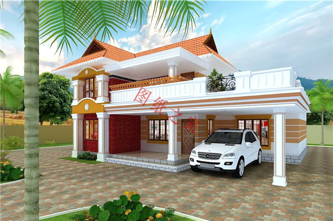 50套农村两层别墅效果图,十款经典农村二层半别墅效果图