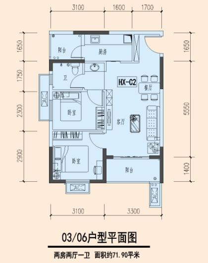 深圳龙华公租房三房户型,深圳市龙华新区公租房35平