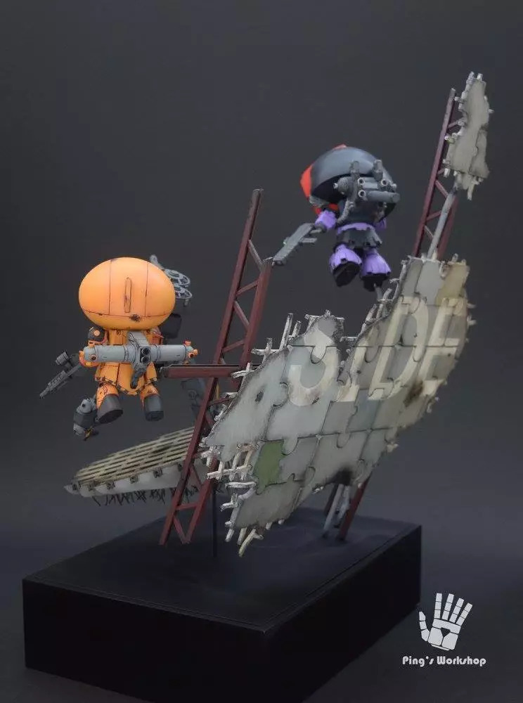 爆改高达动漫模型,雷霆宙域全装甲高达模型