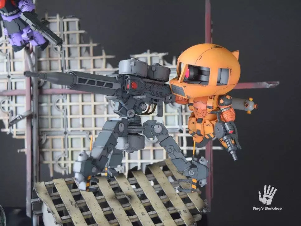 爆改高达动漫模型,雷霆宙域全装甲高达模型