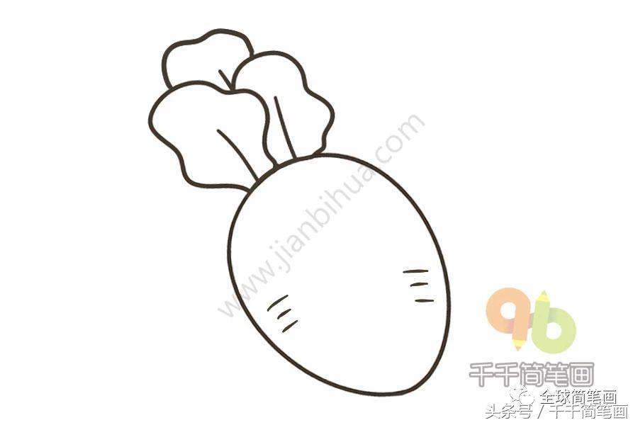 儿歌多多蔬菜水果简笔画,100种儿童简单简笔画水果蔬菜