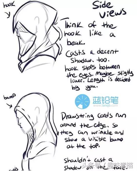 素描帽子正面的画法,回族男子的帽子画法