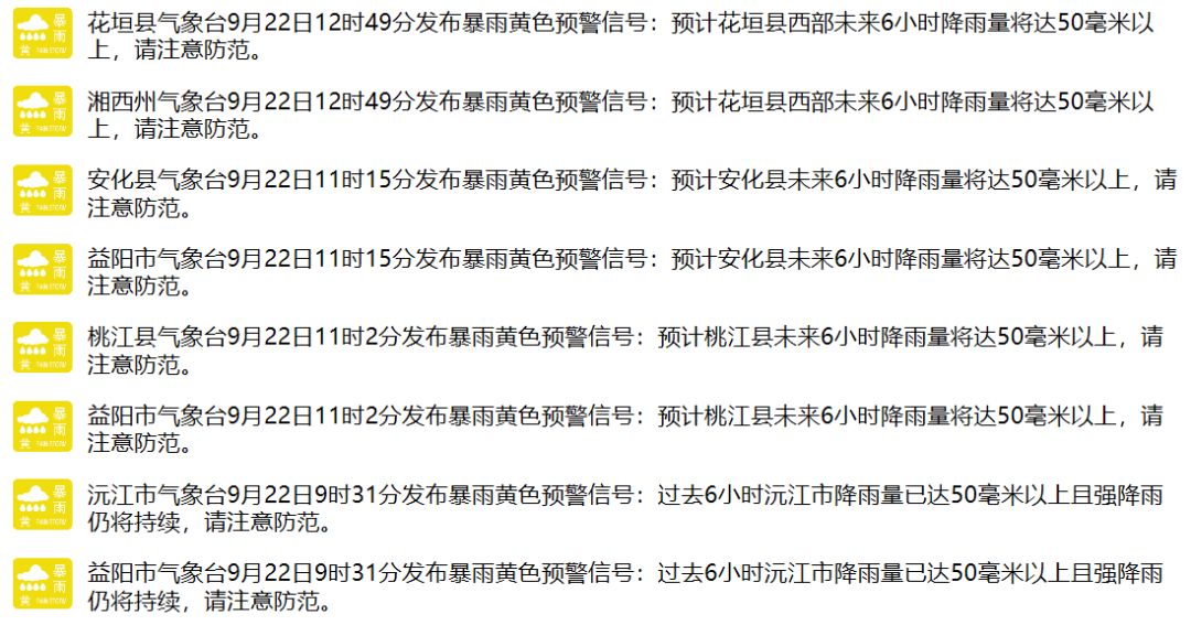 常德的大雨天气预报情况,常德桃源县暴雨天气