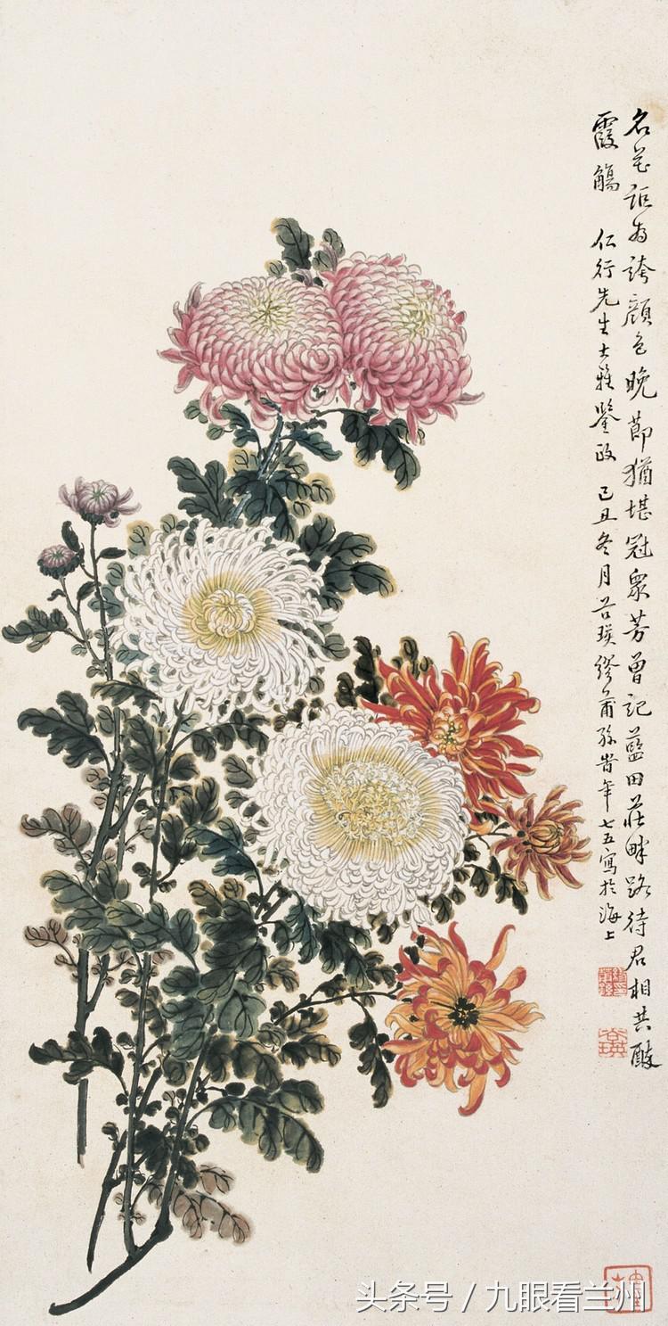 画菊专家缪谷瑛视频,画菊名家菊花图集