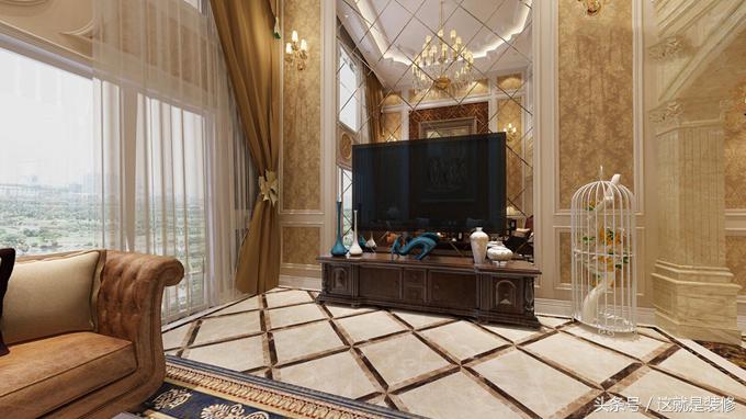 中秋邀您来赏重庆220平米轻奢式的简欧风格别墅装修设计案例