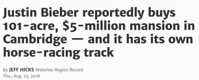 贾斯汀比伯结婚房子,贾斯汀比伯850万美金的豪宅