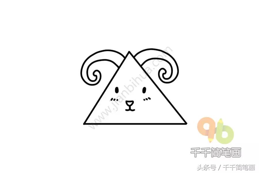 10秒学会画小动物,用圆正方形三角形画基本图