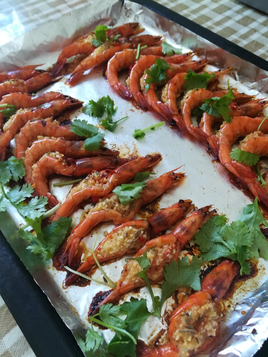 中秋菜谱之正宗烤箱版蒜蓉虾