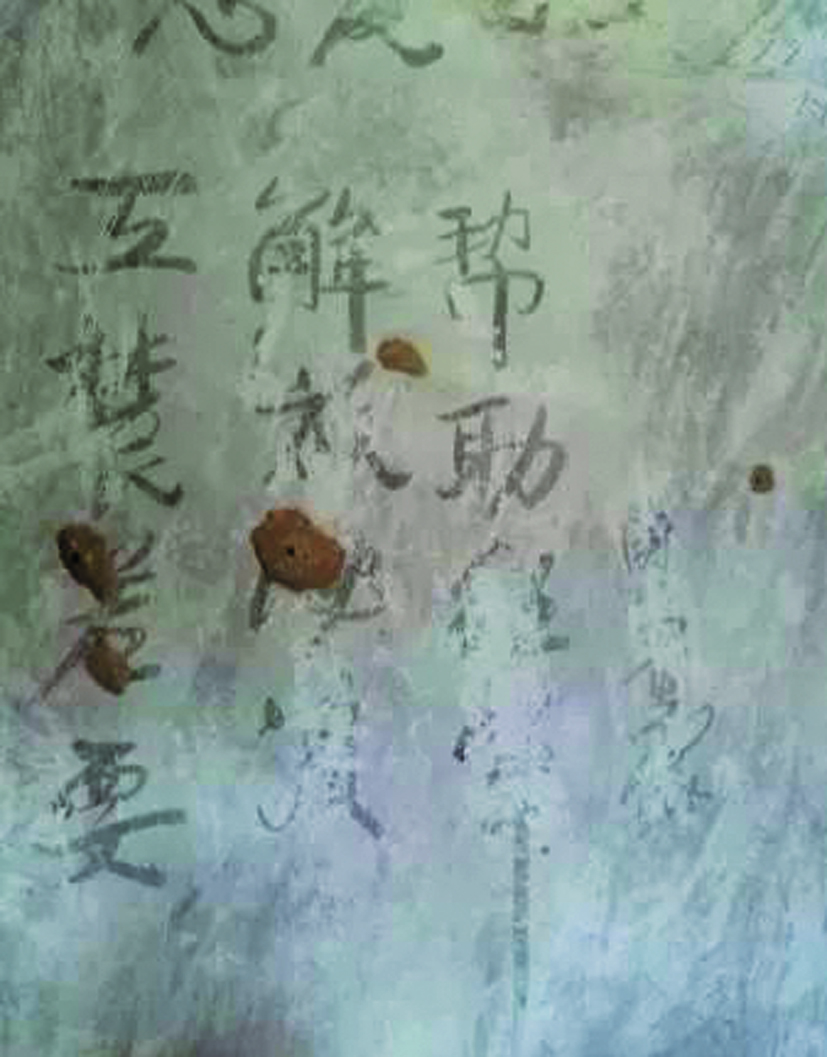 “铁打奥杳”的红军标语