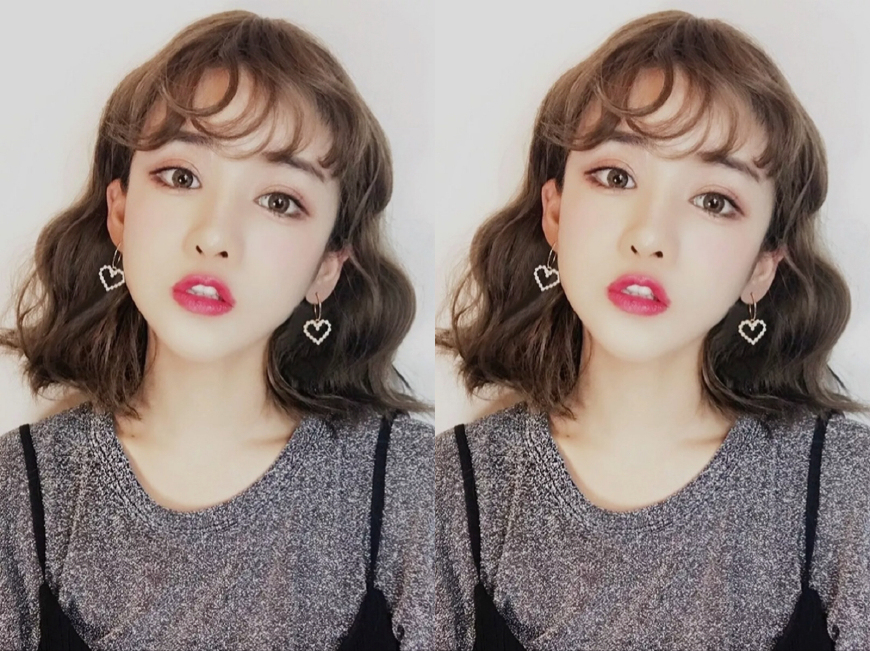 水波纹蛋卷烫图片中短发,2019女短发蛋卷烫发型