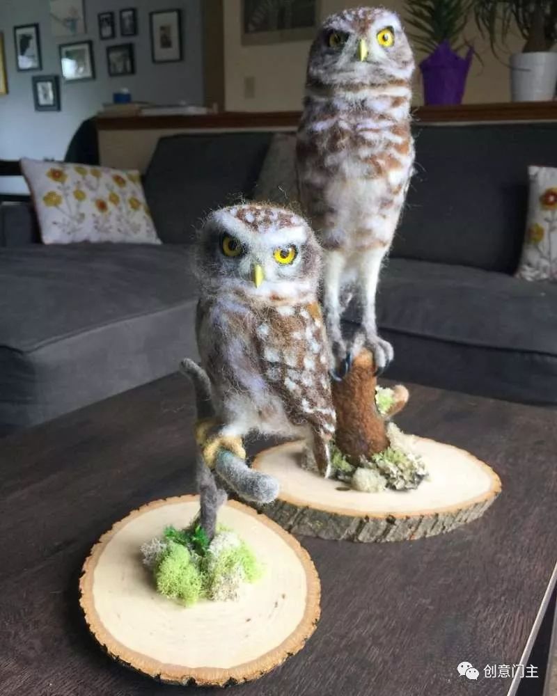 第一眼竟然以为它会动！26个好像有灵魂附体的拟真羊毛毡