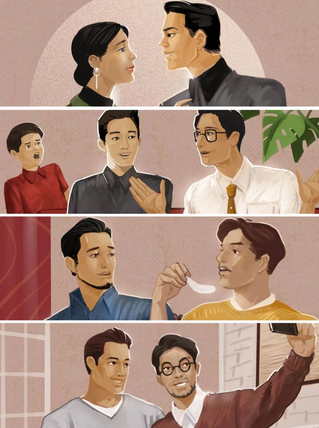 中产阶级的家庭聚会什么样？打扮成嫦娥藏礼物箱，为了20万的全瓷牙一口螃蟹也不吃，一场没有硝烟的攀比战争