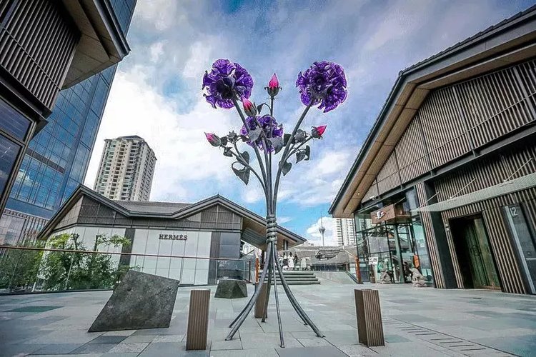 成都太古里裸眼3d龙雕塑,成都18个雕塑