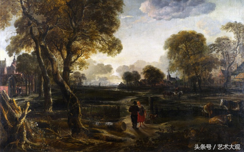 荷兰旅游油画作品图片欣赏,英国油画风景画欣赏