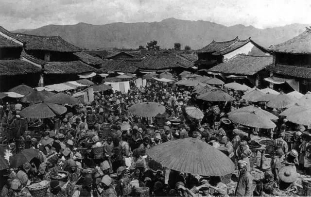 丽江古城老照片90年代,丽江永胜县城老照片