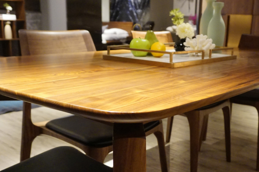 原木餐桌与实木餐桌的区别图片,实木餐桌木材档次排名