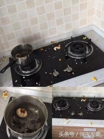 看，这就是让女朋友进厨房的后果