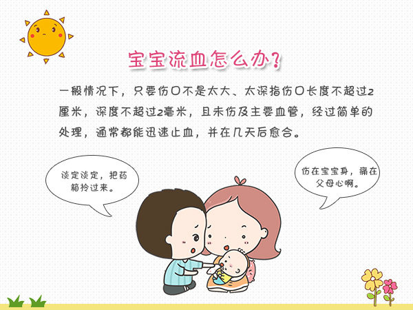 孩子不小心掉了一直流血要流几天,小孩不小心碰到嘴出血