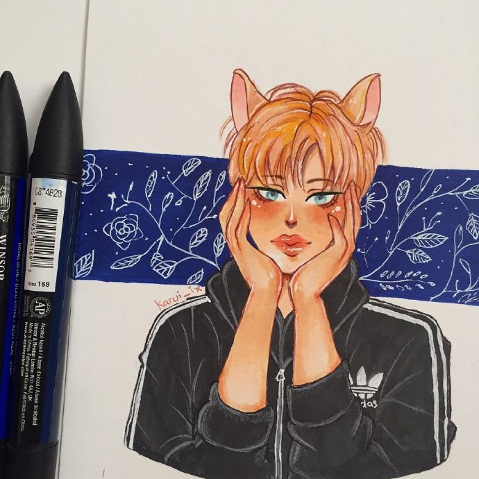 马克笔绘画动漫人物图,画画动漫人物马克笔手绘教程古风