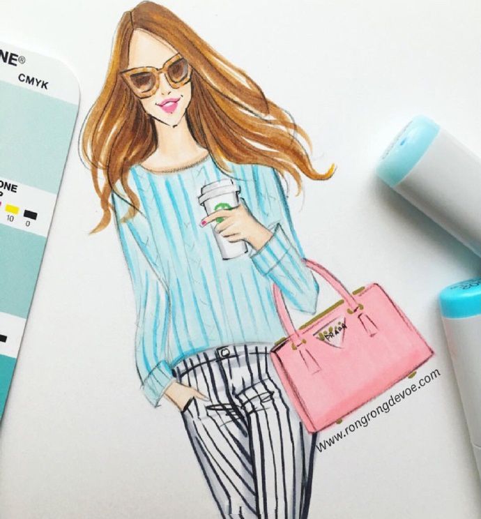 马克笔绘画动漫人物图,画画动漫人物马克笔手绘教程古风