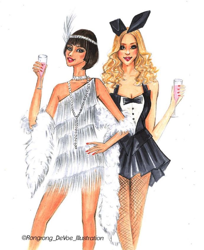 马克笔绘画动漫人物图,画画动漫人物马克笔手绘教程古风