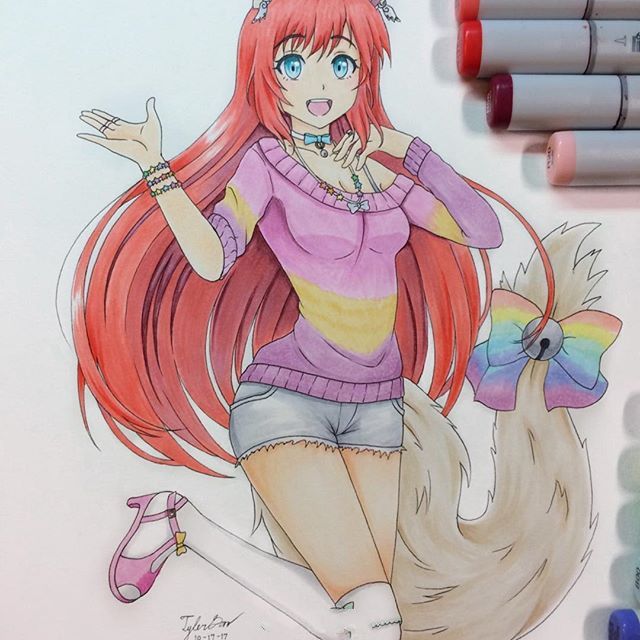 马克笔绘画动漫人物图,画画动漫人物马克笔手绘教程古风