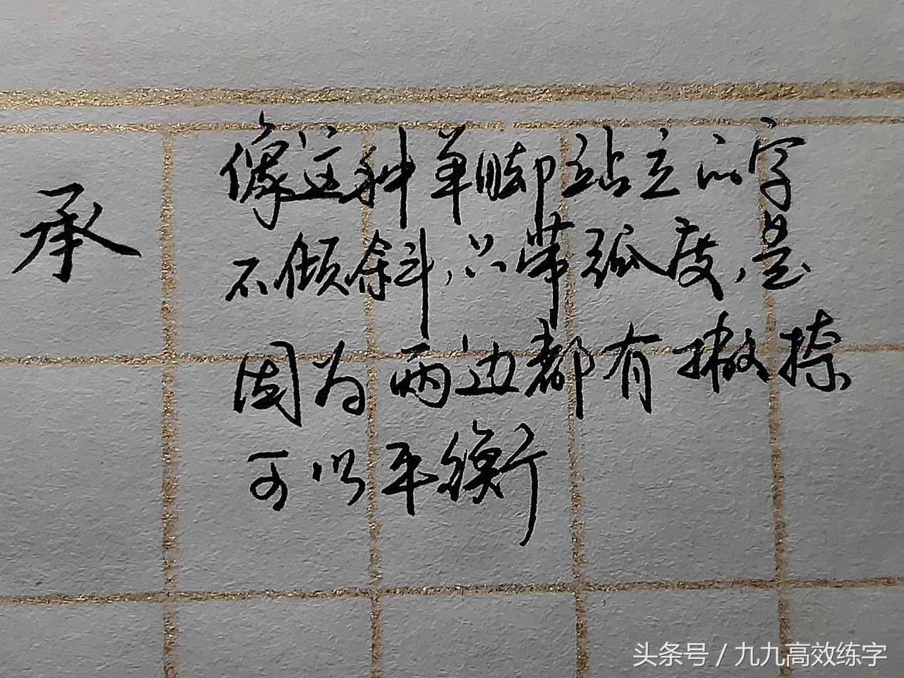 文字内紧外松的书写小技巧是什么,字向左倾斜怎么纠正