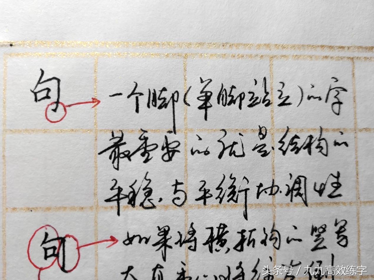文字内紧外松的书写小技巧是什么,字向左倾斜怎么纠正