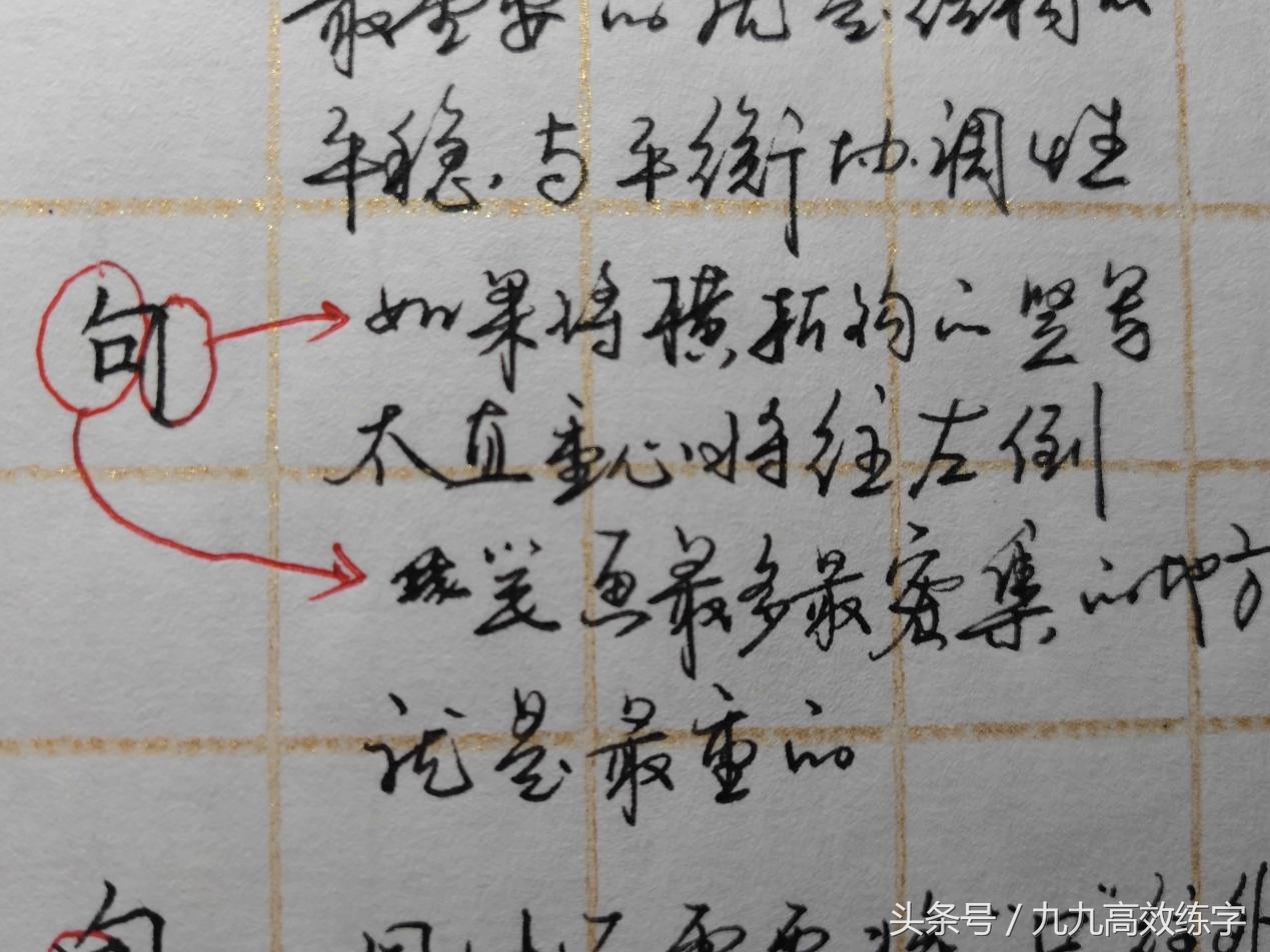 文字内紧外松的书写小技巧是什么,字向左倾斜怎么纠正