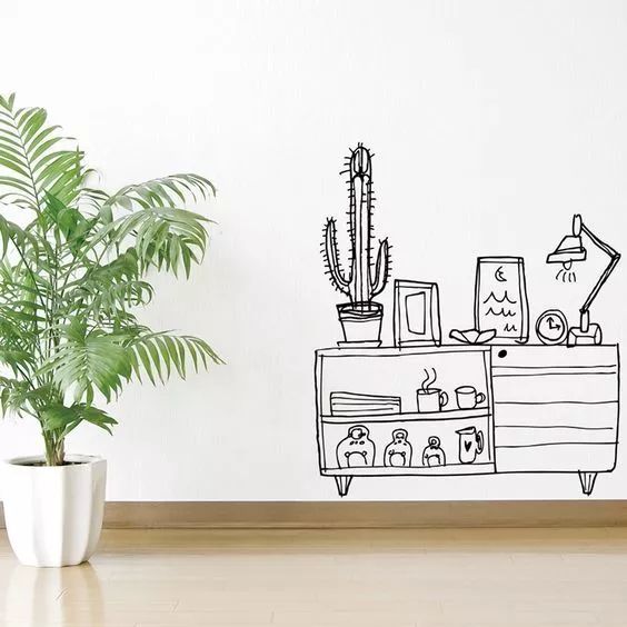 适合在家画的墙绘教程,给家里画一面墙绘