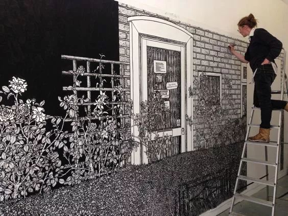 适合在家画的墙绘教程,给家里画一面墙绘